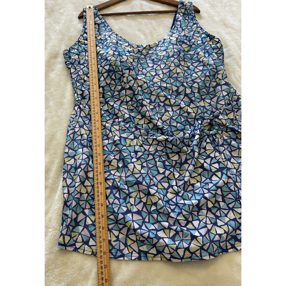Coldwater Creek Womens Swimsuit Size 22W One Piece Swimdress Sarong ShapeMe - Picture 5 of 11